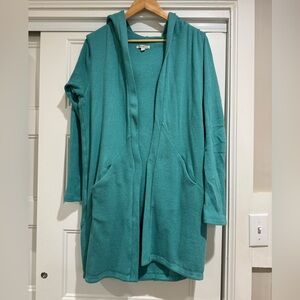 Albion Fit Destination Cardigan in Aqua